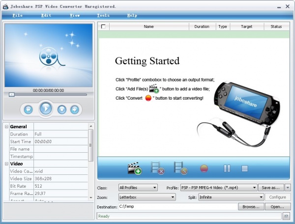 Joboshare PSP Video Converter