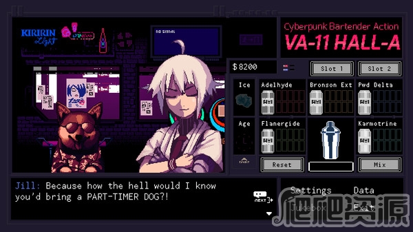 VA-11 Hall-A：赛博朋克酒保行动