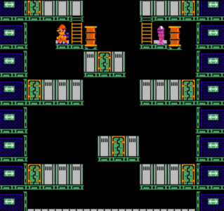 马里奥兄弟拆屋工(FC经典动作)