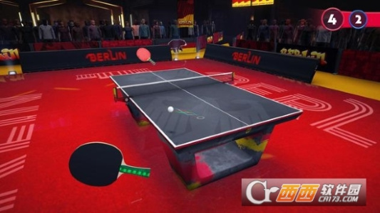 激烈乒乓球