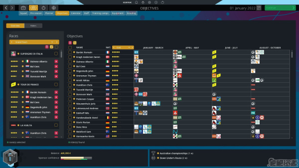 职业自行车队经理2022