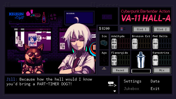 VA-11 Hall-A：赛博朋克酒保行动