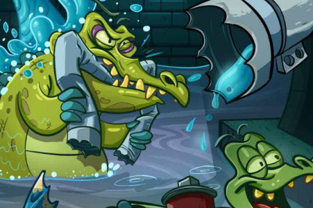 小鳄鱼爱洗澡英文版