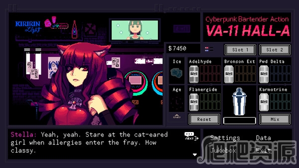 VA-11 Hall-A：赛博朋克酒保行动