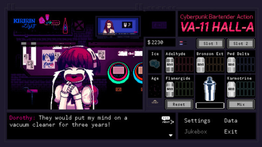 VA-11 Hall-A：赛博朋克酒保行动