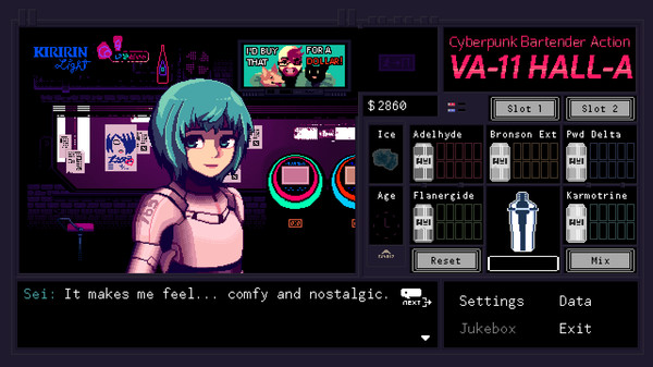 VA-11 Hall-A：赛博朋克酒保行动