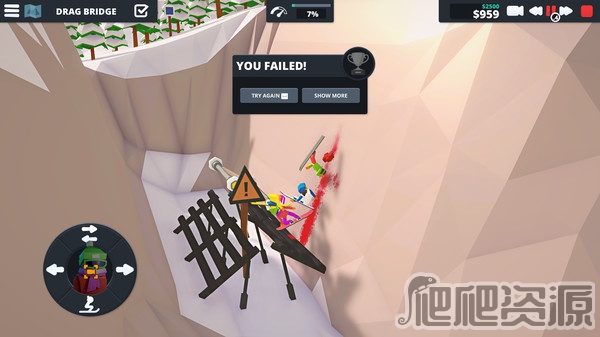 当滑雪升降机发生了故障