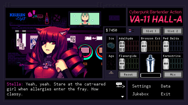 VA-11 Hall-A：赛博朋克酒保行动