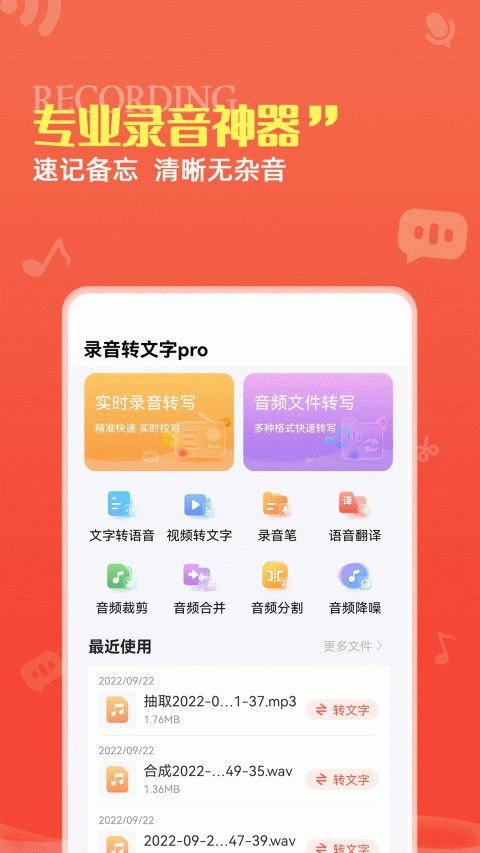 录音转文字pro app