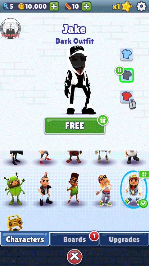 地铁跑酷墨水HC专属定制版