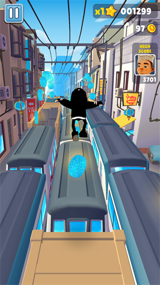 地铁跑酷蓝色金币定制版