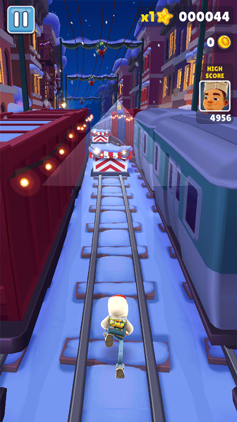 地铁跑酷雪地版
