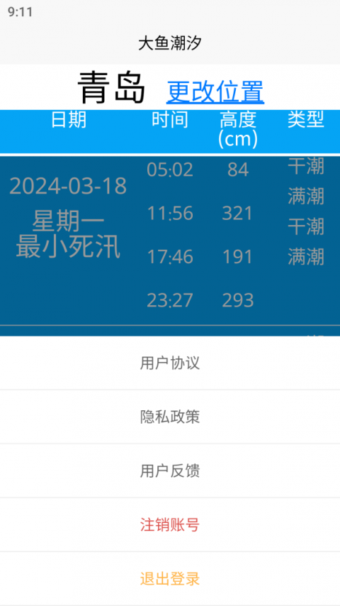 大鱼潮汐表最新版