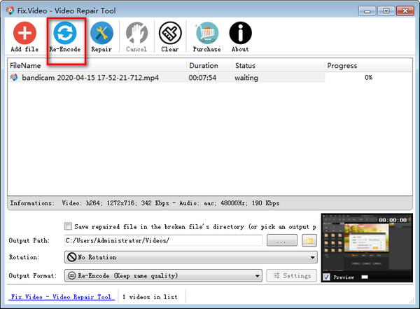 Video Repair Tool