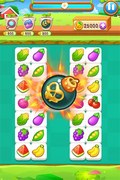 趣味果蔬连连看小游戏