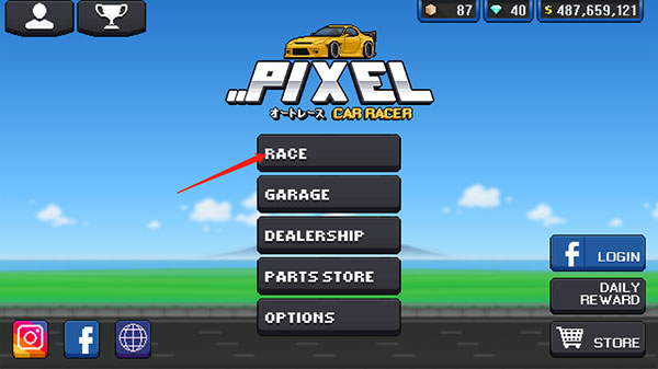 像素赛车手内置MOD菜单版