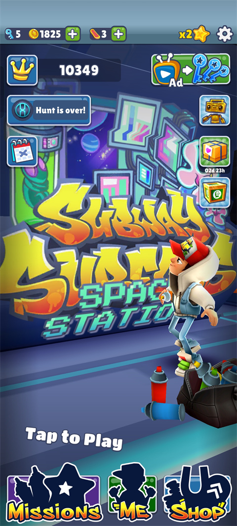 地铁跑酷太空站版本