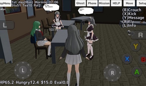 校园女生模拟器英文版(SchoolGirls Simulator)