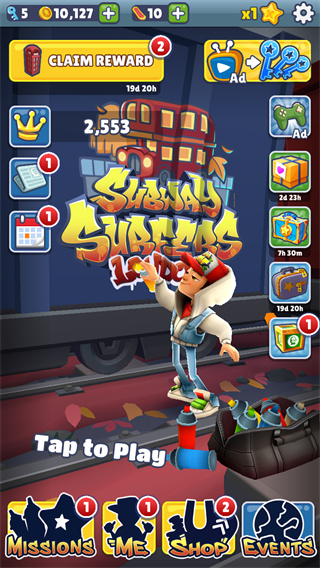 地铁跑酷国际服(subwaysurfers)