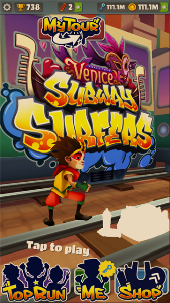 地铁跑酷透明金币版