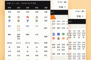 八字排盘(准确测算)