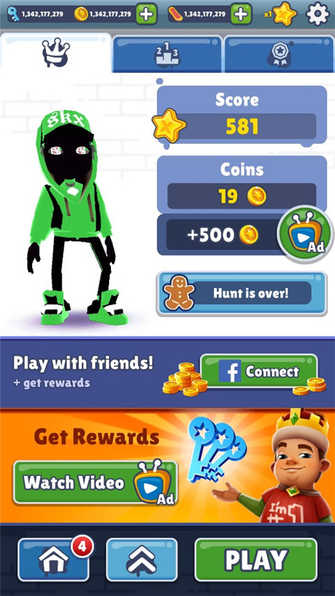 地铁跑酷神链绿杰魔改版