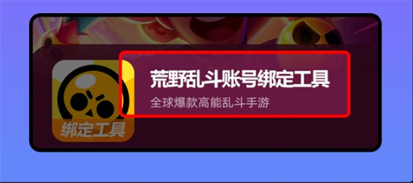 荒野乱斗账号绑定工具官方版
