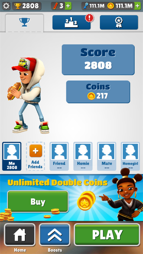 地铁跑酷盲跑版