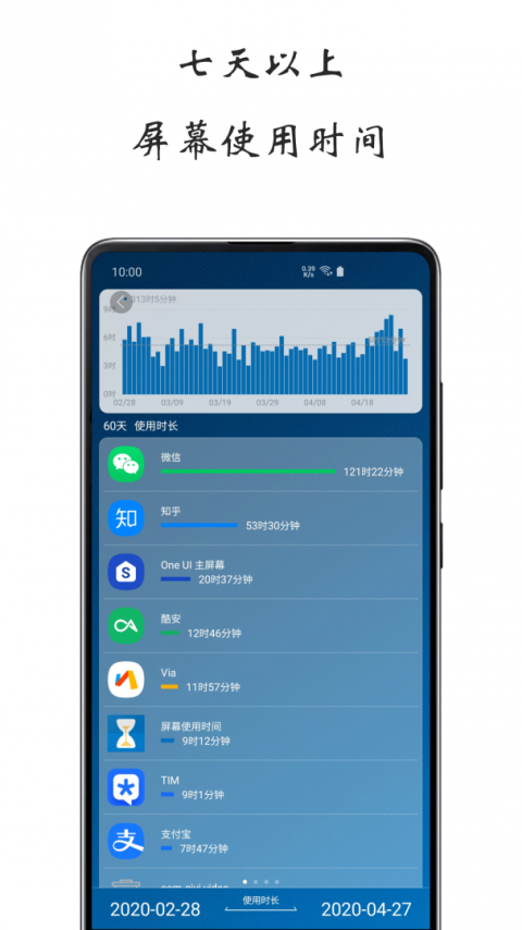 屏幕使用时间app