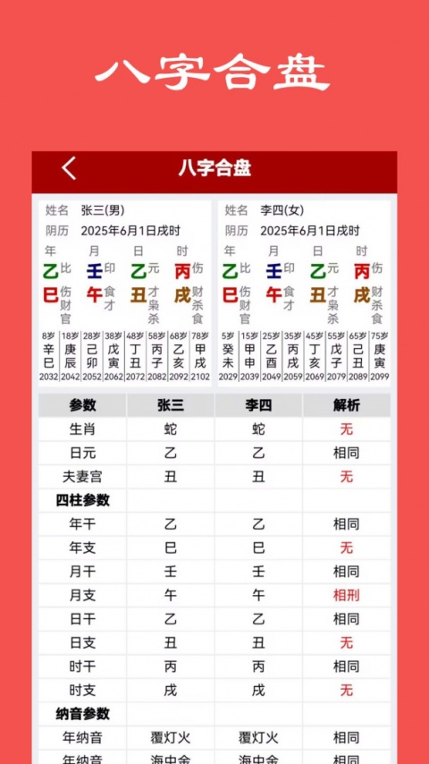 大师八字排盘免费版