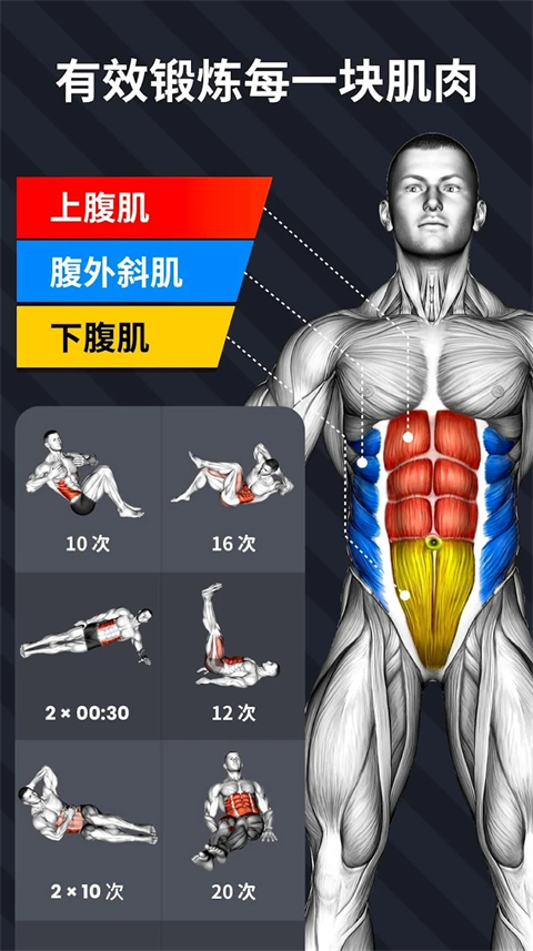 30天内练出六块腹肌app