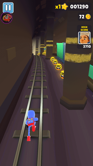 地铁跑酷笑脸金币版