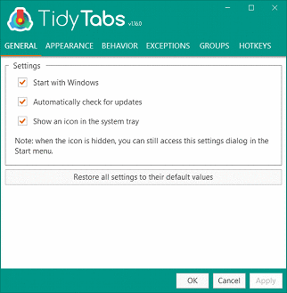 TidyTabs