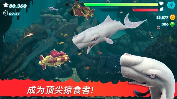 饥饿的鲨鱼进化内置菜单版