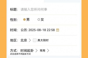 大师六爻排盘软件
