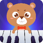亲亲熊学弹琴游戏