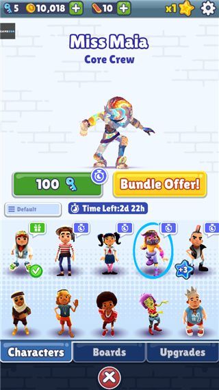 地铁跑酷万次郎17.0版