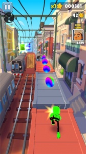 地铁跑酷彩色金币版