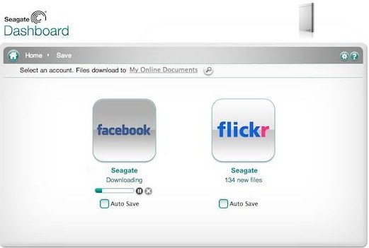 seagate dashboard