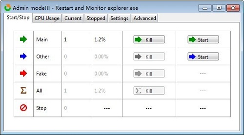 restart and monitor explorer
