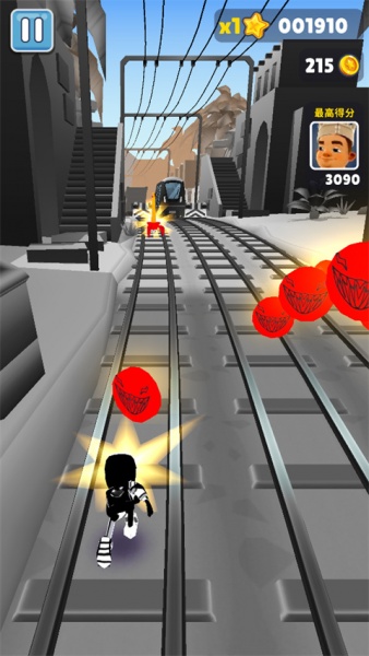 地铁跑酷超级黑白开罗版