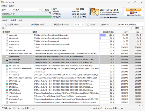 wiztree绿色版