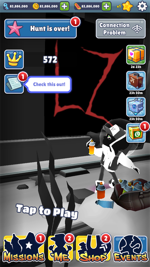 地铁跑酷超级黑白水下城定制版