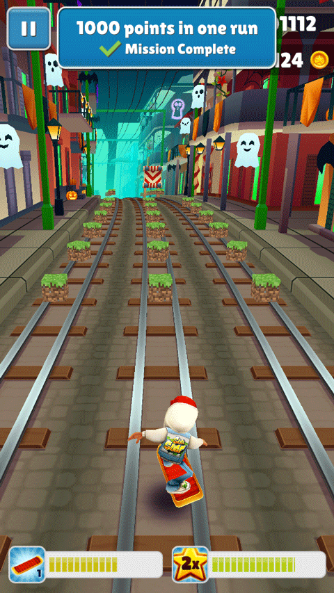 地铁跑酷草方块金币版