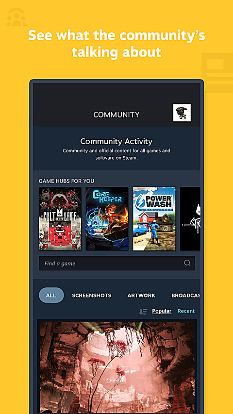 steam游戏社区app
