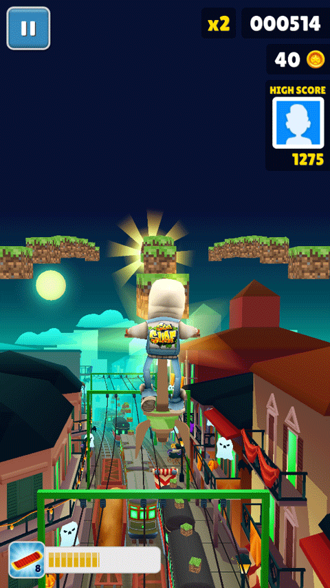 地铁跑酷荔枝定制草方块版