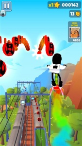 地铁跑酷写轮眼金币版