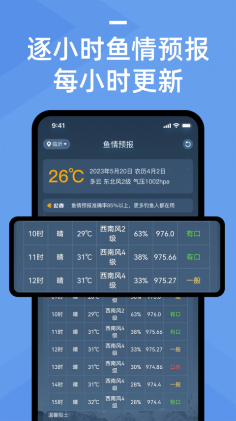 鱼情预报系统app