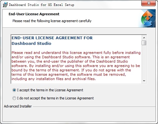 dashboard studio for ms excel