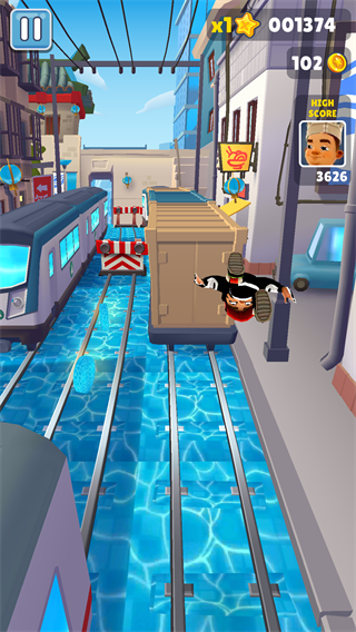 地铁跑酷蓝色金币定制版